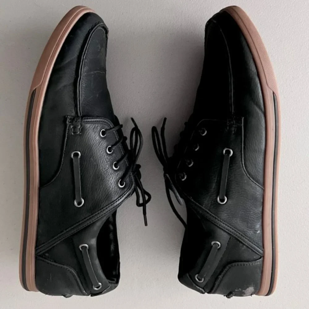 Aldo Men's Black Boat Shoes Size 12